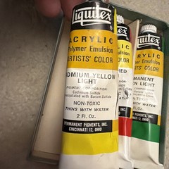 Vintage Permanent Pigments Liquitex Acrylic Artist’s Color 3 Tubes Polymer