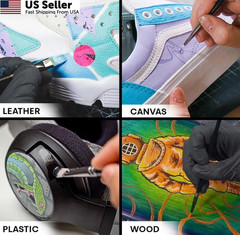 Angelus Acrylic Leather Paint for Shoes, Sneakers, 4 Fl Oz (Pack of 1), Black
