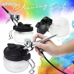Essential Airbrush Cleaning Kit: Glass Pot, Needles, Brushes & Filters Included
