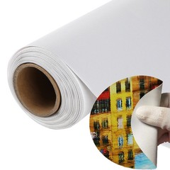 Polyester Matte 290GSM Canvas Roll 36”x100FT Waterproof Inkjet Canvas for Paint