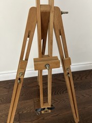 VTG Daler Rowney Easel Wood & Metal Portable Sketching Painting Drawings Rack