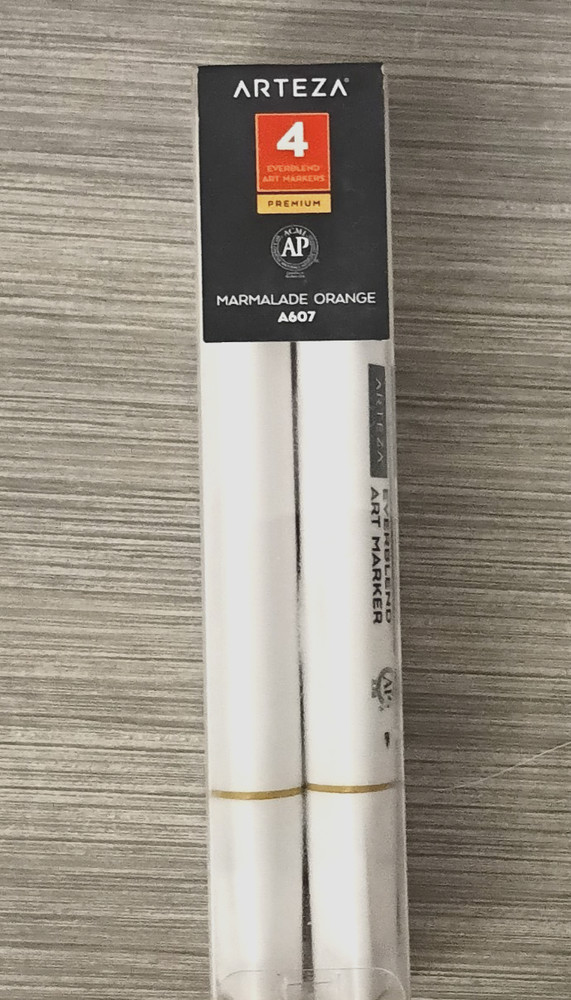 Arteza EverBlend Art Markers Marmalade Orange A607 – 4 Pack Marker Set New