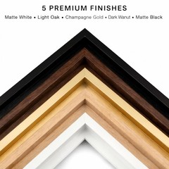 Premium Canvas Floating Frame – 1.25″ Gallery Depth Floater Frame with Faux W…