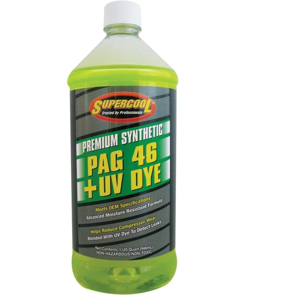 PAG Oil 46 Viscosity with UV Dye 32oz 1-Pack