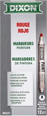 Dixon Industrial Paint Markers, Valve Action Medium Tip, 12-Count,