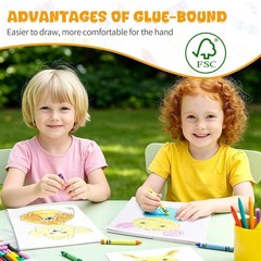 Creative Drawing Pad for Kids 6 Inch x 9 Inch Ideal for Classroom and Travel