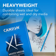 XL Series Mixed Media Pad, Side Wire, 7X10 Inches, 60 Sheets – Heavyweight Art P