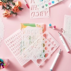 Reusable Small Letter Stencils for Painting – 36 Pcs (1/4, 1/2, 3/4, 1, 5/4)