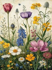 Flowers Diamond Painting Kit 5D 12 x 16 Inch DIY Floral Craft