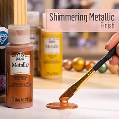 FolkArt Blue Sapphire Metallic Acrylic 2 Fl Oz (Pack of 1),