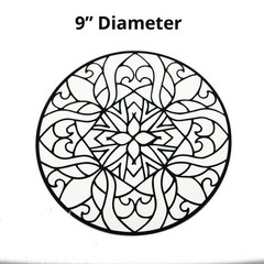 Velvet Art Mandalas to Color, 10 each of 4 Designs, Classically Detailed Desi…