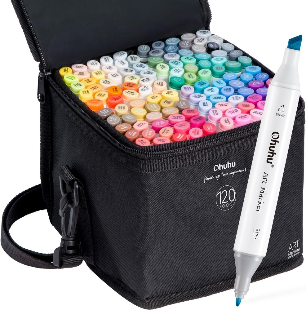 Ohuhu Alcohol Based Art Markers 120 Colors – Chisel & Fine Oahu of Ohuhu Markers