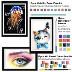 82 Pack Drawing Sketching Kit Pro Art Supplies with Sketchbook Include Tutori…