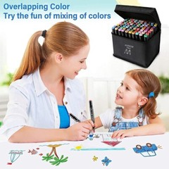 80 Colors Markers Graphic Drawing Painting Alcohol Art Dual Tip Sketch Pens