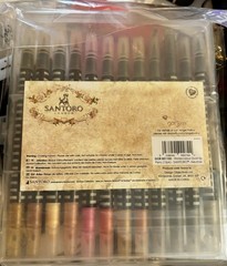 Santoro London Watercolour Dual-Tip Pens 12/Pkg-Neutrals, GO851102