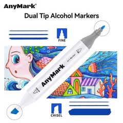 Alcohol Markers, 100 Colors Dual Tip Art Coloring Markers Set for Adult Book …