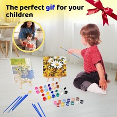 30 Pack Mini Acrylic Paint Set, 420 PCS Paint Kit Container Strips Storage, 1…