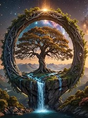 Tree Of Life DIY Paint By Numbers Kit For Adults Home Wall Art Decoration