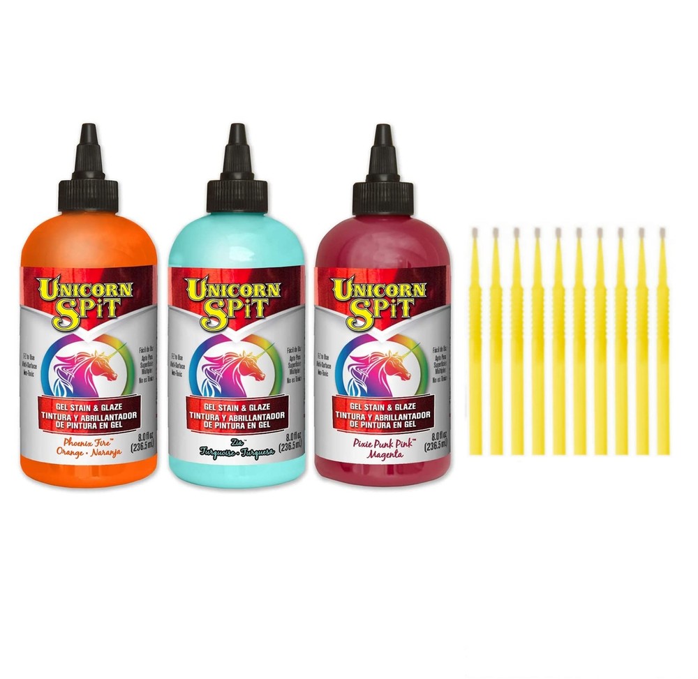 Unicorn SPiT Gel Stain & Glaze Paint in One – 8oz Calypso Collection – Phoenix
