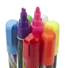 ONUPGO Liquid Chalk Markers, 8 1 Count (Pack of 8), 8 Bright Neon Multicolor