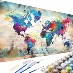 Paint by Number Kits for Adults on Canvas, Large Oil Acrylic Painting Kit