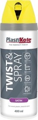 SPRAY PAINT PLASTIKOTE TWIST & SPRAY 400ML CHALK MATT SATIN GLOSS PRIMER SEALER