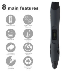 3D Printer Pen Set Free PLA Filaments for Art Intelligent Crafting Doodler