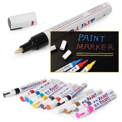 10X White Paint Pen Marker Waterproof Permanent Car Tire Lettering Rubber Letter