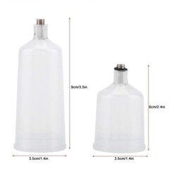 2PCS / Set Spray Paint Cup, 20ml 40ml Plastic Paint Airbrush Cup Pot Non-Fast…