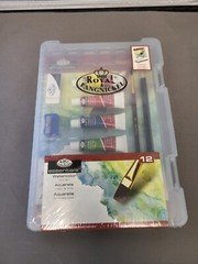 Royal Langnickel Watercolor Paint Set – 12 pc With Case