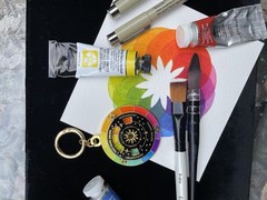 Color Wheel – Colorful Keychain – Fun Fidget – Art Supplies – Interactive Wheel