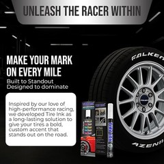 Bold White Paint Pen for Tire Lettering – Waterproof & Car Wash Safe | 1 Pack