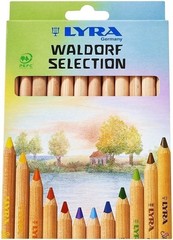 LYRA Waldorf Selection Giant Triangular Colored Pencil, Unlacquered, 6.25…
