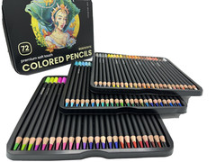 Artist Pencils Premier Colored Pencils Complete Set of 72 Assorted Colors Gift