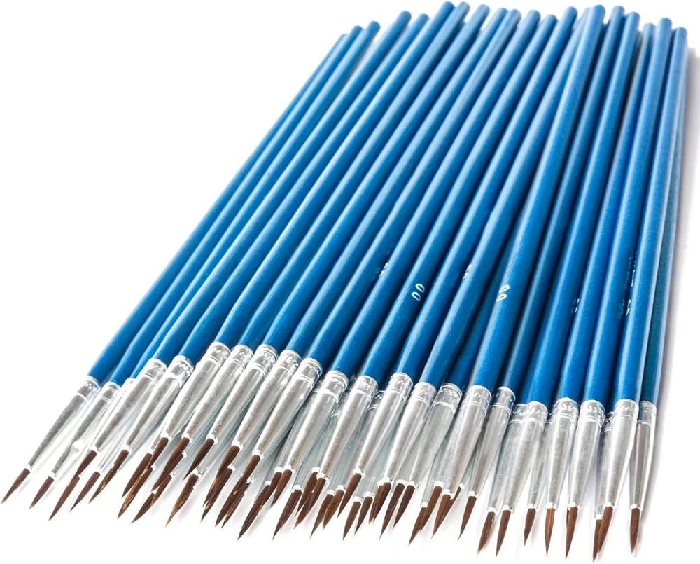 60Pcs Very Small Paint Brushes Fine Tip for Nail Art Model Craft Painting Hobby