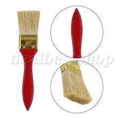 4PCS Red Handle Chip Paint Brush Natural Stains Brush for Paints 1.5″