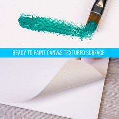 9″ x 12″ 10-Sheet 8-Ounce Triple Primed Acid-Free Canvas Paper Pad (2 Pads)
