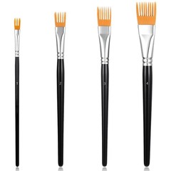 Comb Artist Brush Set, Professional Artist Paintbrushes for Acrylic Painting
