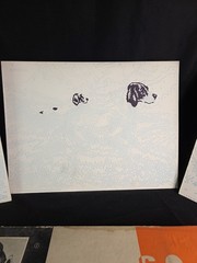 Vtg 1950s Craftint Oil Paint by Number Big 3 Canvases – Dogs – See Details
