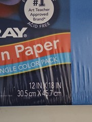Tru-Ray Construction Paper Blue 103054. 50 Sheets On 1 Pack.