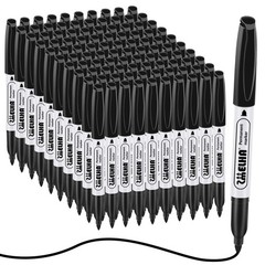SMELHA Permanent Markers, 100 Pack Black 1 Count (Pack of 100),