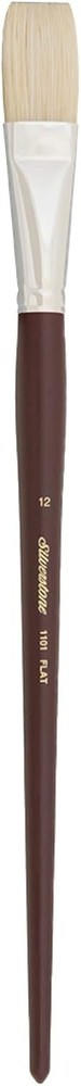 Silver Brush 1101 12 Silverstone Excellent Long Handle Hog Bristle Brush Flat