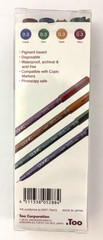 Copic Multiliner Color Set 4 Fine Nib Inking Pens 0.3mm Sepia Wine Cobalt Olive