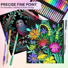 160 Pack Gel Pens for Adult Coloring Book, 80 Colors Gel Pens Colored with 80…