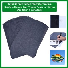 30 Pack Carbon Tracing Papers – 9 x 13 Inch Graphite Copy Paper for All Surfaces