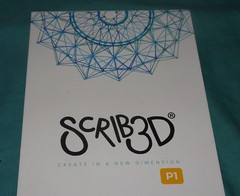 BRAND NEW SCRIB3D P1 3D Printing Pen Filament Arts Crafts Projects SCRIBED