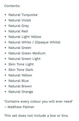 Matthew Palmer Natural Watercolours Whole Pans