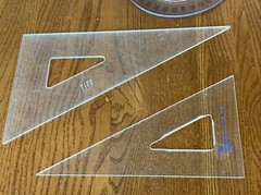 C-Thru 450 390 12” Alvin Teledyne Dick Felsenthal 45° Triangle Circle 8” 10” 12”