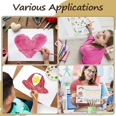 4 Pcs Small Trifold Poster Board, 21.5 x 14 inches X 14 inches, 4 Count