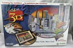 1999 Paint 3D New York Paint By Numbers by Wrebbit Puzz 3d Brand New Sealed